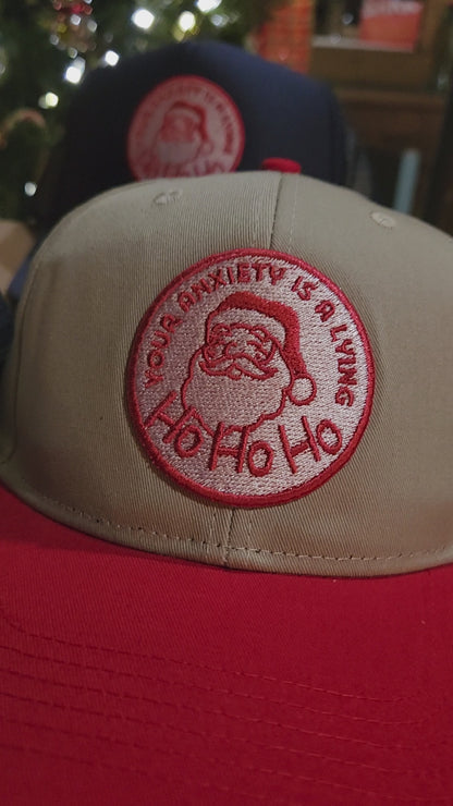 Anxiety is a Lying Ho Ho Ho Patch Hat